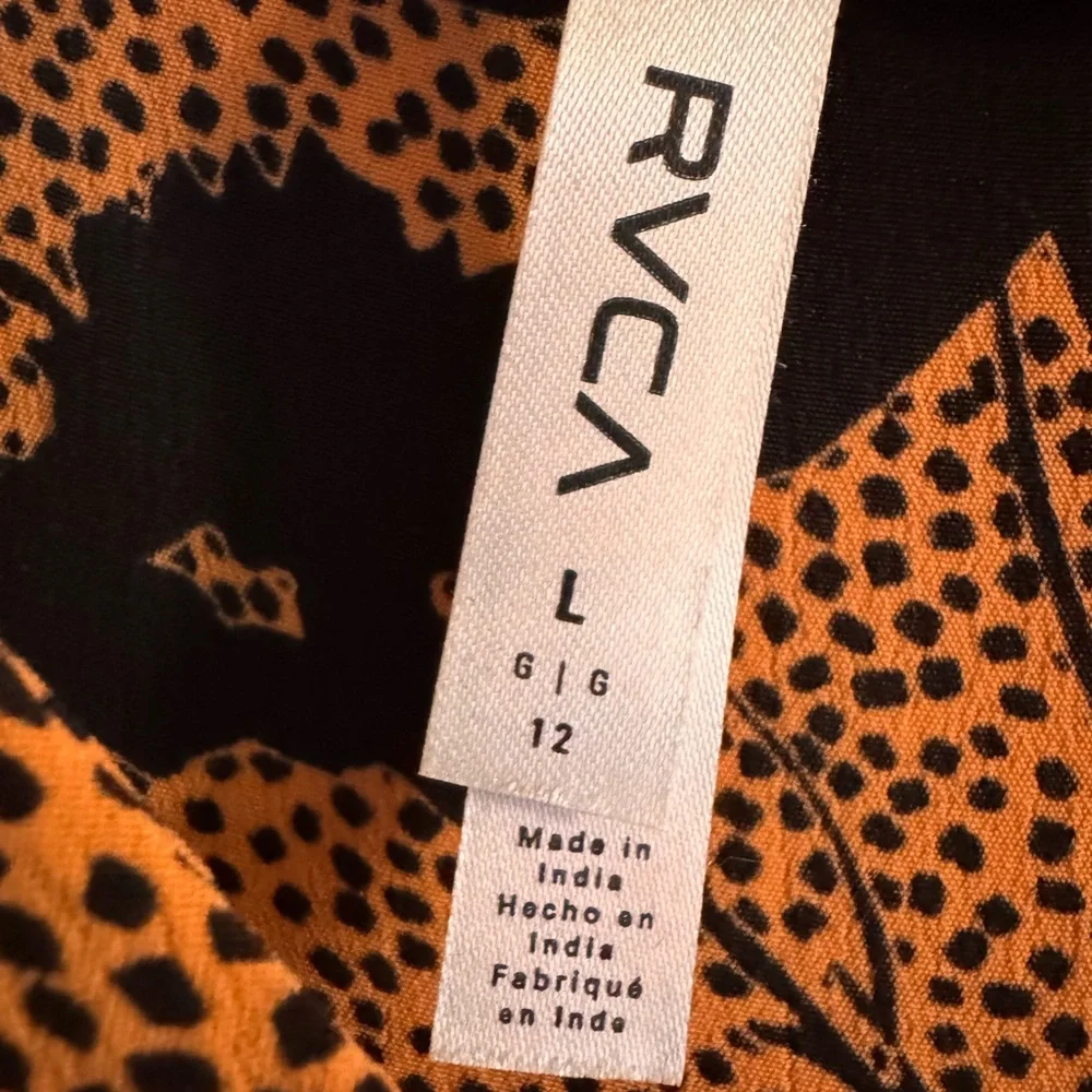 RVCA Black and Orange Mini Dress - Picture 6 of 7